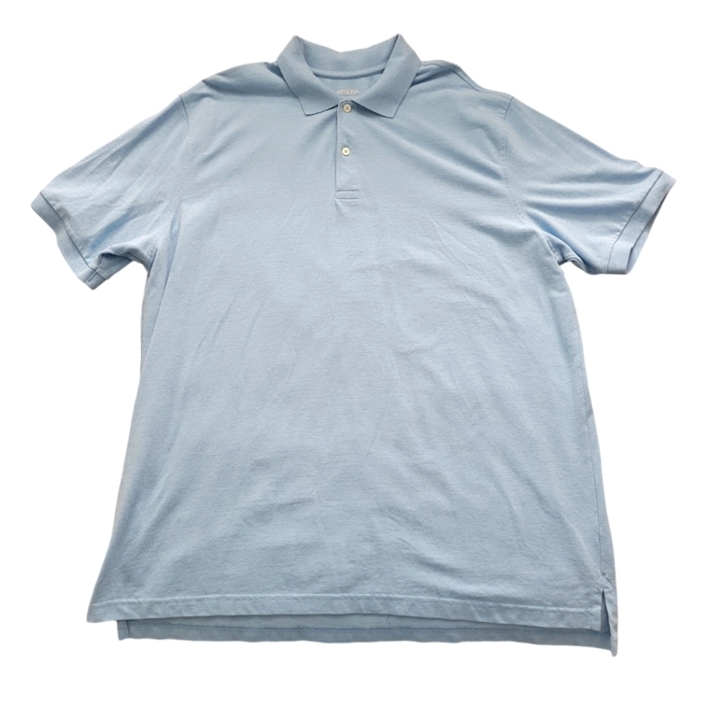 Merona Men's The Ultimate Polo Shirt Light Blue Size XXL